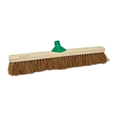 Kokosbezem 80cm + steelhouder