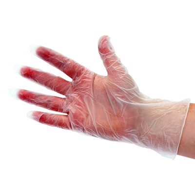 Disp. vinyl gloves WH 100pcs L
