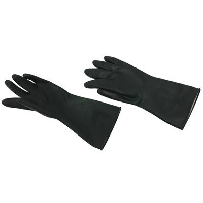Rubber gloves - BLACK - EXTRA