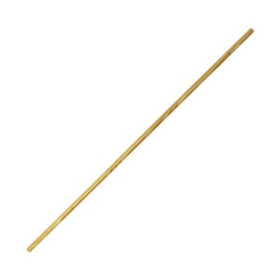 Varnished wooden broom handle