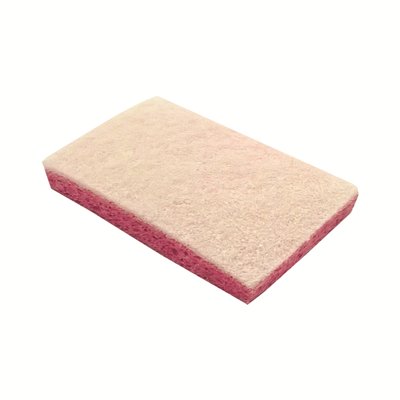 Éponge à récurer cellulose - 14 x 9 cm - ROSE/BLANC