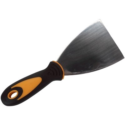 Stainless steel spatula - handle - 8 cm - BLACK