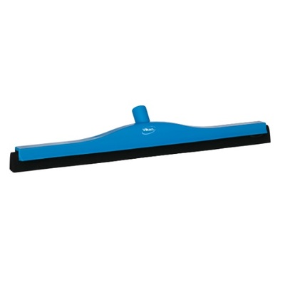 Vikan raclette de sol - 600 mm - caoutchouc noir - BLEU