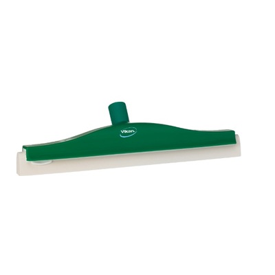 Vikan raclette de sol pivotant - 400 mm - caoutchouc blanc - VERT