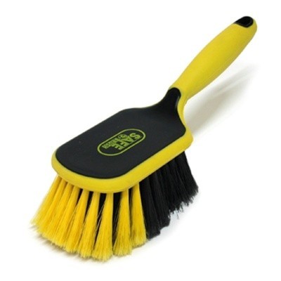 Brosse à main industrie douce - 26 cm - NOIR/JAUNE