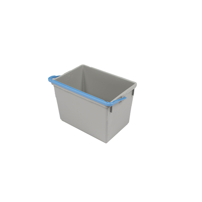 Seau Numatic gris 10l avec poignée bleue