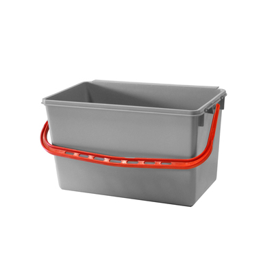Seau Numatic gris avec poignée rouge 22l