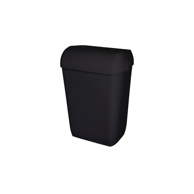 Bin plastic wall black 45l 500x400x280mm