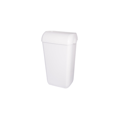 Bin plastic white 25l 490x220x330mm