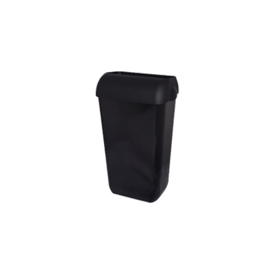 Bin plastic noir 25l 490x220x330mm