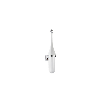 Brosse wc avec support mural blanc