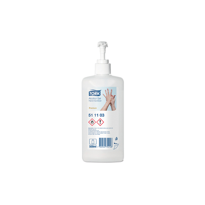 Tork Alcohol Gel Pompfles 500ml 250 Dos. Be-Reg-00138