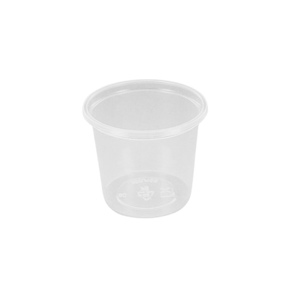 Sauspotje Rond Ps 125ml Transp
