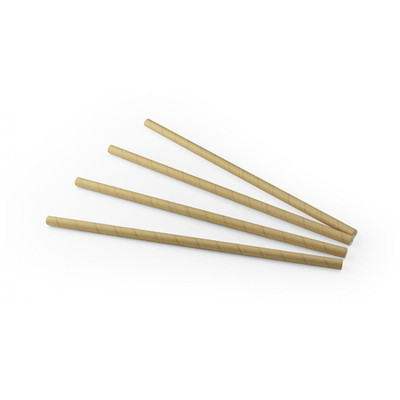 Paille en papier ø8mm/24cm 100pcs