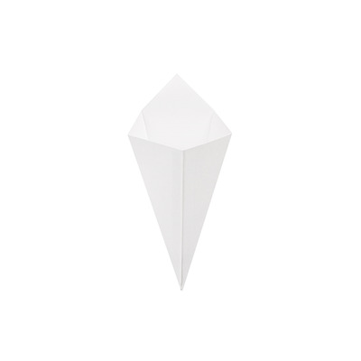 White Cardboard Pointed Bag 10