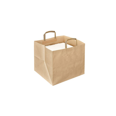 Sac portable en kraft brun 360x310x360mm 125pcs
