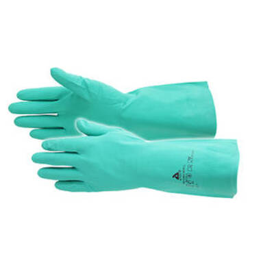 Handschoen pro chem groen nitril plus 33cm per paar - 11