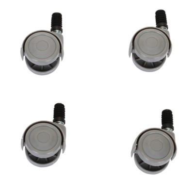 Set de 4 roues pour seau rectangulaire 20 l / bac de tri sélectif