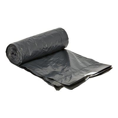 HD bag with drawstring closure - 50 x 55 cm - T25 - 25 l - GREY - roll of 25