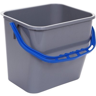 Bucket - 12 l - GREY - BLUE handle