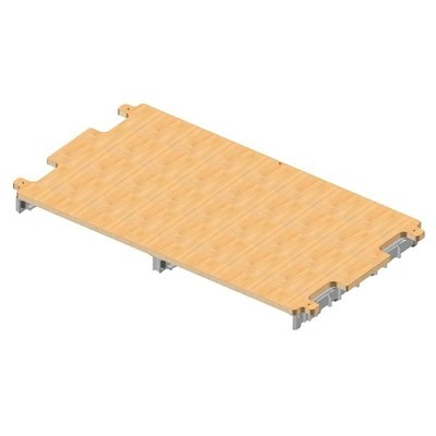 Shelf for HotelCar Elegance 610 series - with rails for 1 x 22 l drawer