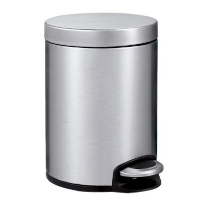 Pedal bin in mat stainle