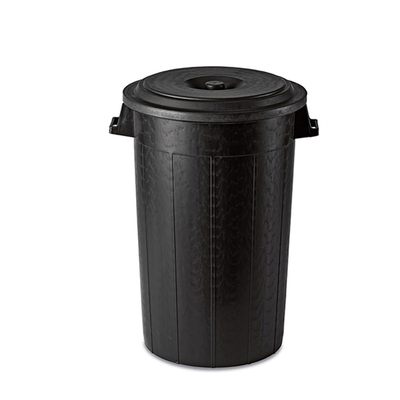 Vuilnisbak plastic+deksel 100L