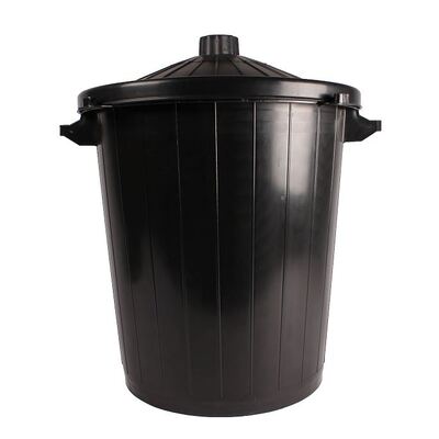 Ton plastic + lid 80L