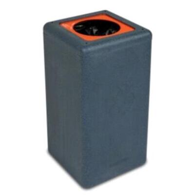 Bomabin Select Brick - 65 l - BLACK - lid ORANGE