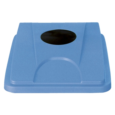 Couvercle "bouteilles" pour poubelle Bomabin Select Flat - BLEU