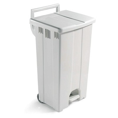 Bomabin Select Pedal Classic - 90 l - WHITE - lid WHITE