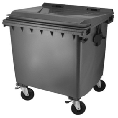 Wheelie bin with 4 wheels - 770 l - GREY