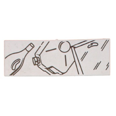 Plaque d'identification bac de tri sélectif - PLASTIQUE