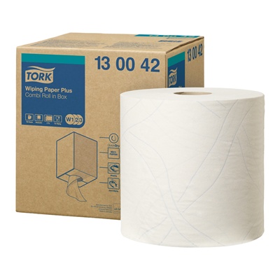 Tork Wiping paper Plus - 2ply - 255 m x 25.8 cm - 130042