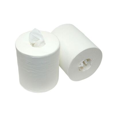 Midi Centerfeed Multiroll - recycled tissue - 2 ply - 180 m x 20 cm - WHITE - 6 rolls