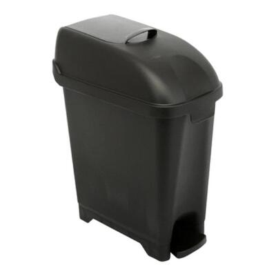Admire ladybin 10L vloer ZWART
