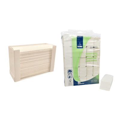 Pack hygiène 6: Distributeur de table pour essuie-mains + 1 x essuie-mains multifold 3750 pièces