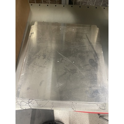 Alu rear wall plate for BIBOX