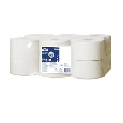 Tork Advanced Mini Jumbo toiletpapier - 2 laags - 170 m x 9,4 cm - 850 vel - 12 rollen - WIT - 120280