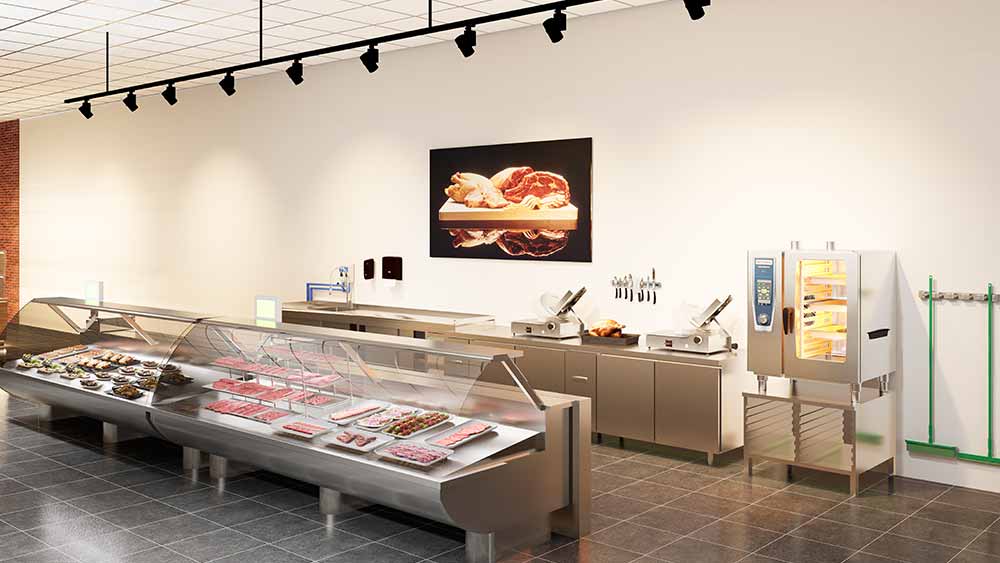 Show off your products in a clean showroom