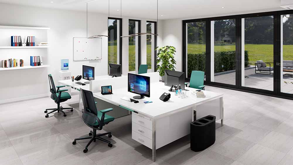 Maak de bureau schoon
