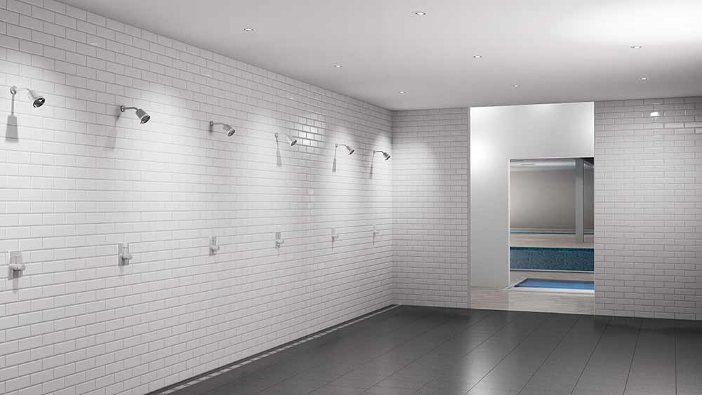 Everything you need for the showers at your swimming pool