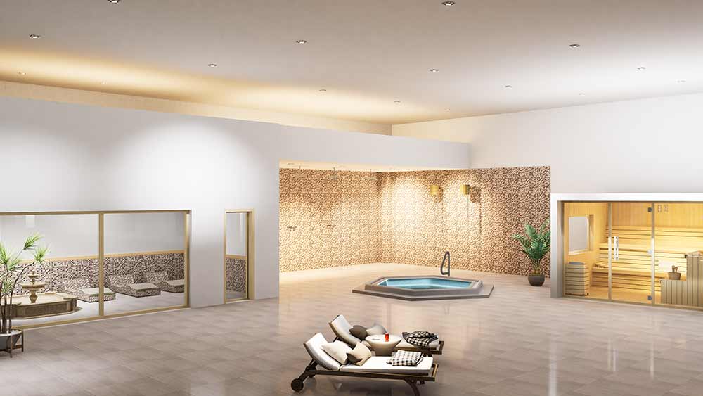 Relax in a clean spa