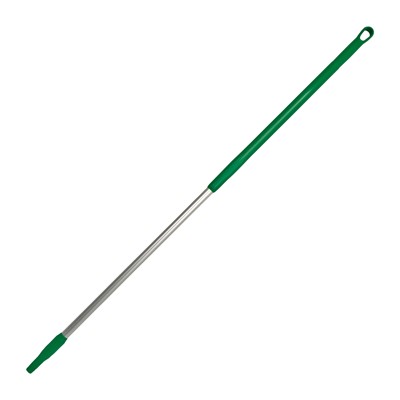 123370G: Ergonomische alusteel met schroefdraad - 150 cm - GROEN