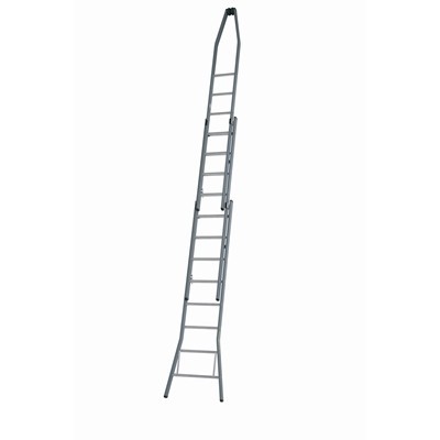 6691010: Ruitenwasladder 3-delig puntmodel - 9 + 10 + 10 treden - 3,50/7,50 m - 24,5 kg