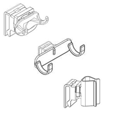 761150: Set clips voor accessoires OUDE C-shuttle