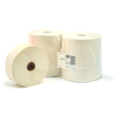 770011: Papier WC jumbo T 2plis 380m 1900coupons 6rouleaux 64020