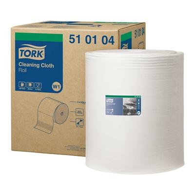 771008: Tork Reinigingsdoek - 1 laags - 380 m x 42 cm - 1 rol - WIT - 510104