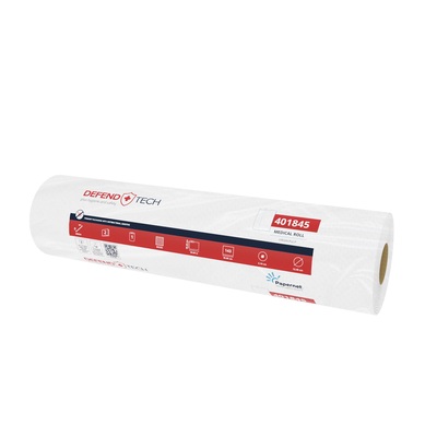 773064: Onderzoekstafelrol - zuiver tissue - 2 laags - 50 m x 50 cm - 143 vel - WIT - 9 rollen