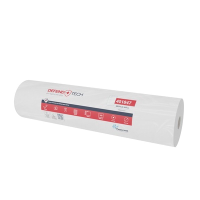 773064: Onderzoekstafelrol - zuiver tissue - 2 laags - 50 m x 59 cm - 143 vel - WIT - 9 rollen